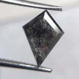 1.11ct Salt and Pepper 8.95x7.60x2.75mm Kite Rosecut SP63-10