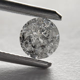Salt and pepper 0.51ct 5.05x5.00x3.25mm Round Brilliant SP1543-23