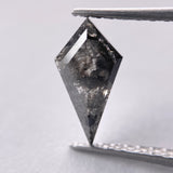 2.42ct Salt and Pepper 15.35x7.80x3.50mm Kite Rosecut DCGH-23