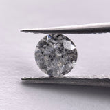 Salt and Pepper 0.52ct 5.05x5.00x3.05mm Round Brilliant SP1543-22