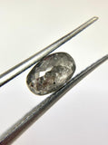 Salt and Pepper 0.85ct Oval Rosecut Double Cut 6.60 x4.20x3.05 mm SP2313