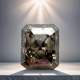 Salt and Pepper 1.00ct Radiant Rosecut 5.79x4.71x3.20mm SP1443