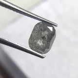 Salt and Pepper 1.31ct Radiant Rosecut Double Cut 6.69 x 5.20 x 3.51 mm SP2114