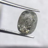 Salt and Pepper 2.78ct Oval Rosecut Double Cut 9.04 x 7.00 x 4.57 mm SP2107