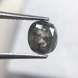 Salt and Pepper 1.23ct Oval Rosecut Double Cut 6.50 x 5.71 x 3.64 mm SP2102