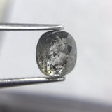 Salt and Pepper 1.23ct Oval Rosecut Double Cut 6.50 x 5.71 x 3.64 mm SP2102