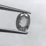 Salt and Pepper 0.63ct Oval Rosecut Double Cut 5.73 x 4.36 x 2.65 mm SP2118