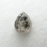 Salt and Pepper 0.73ct Pear Rosecut 7.55x5.88x2.17mm SP1437