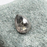 Salt and Pepper 0.73ct Pear Rosecut 7.55x5.88x2.17mm SP1437