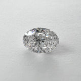 GIA Certified 0.90ct SI2-F Oval Brilliant 7.77x5.54x3.38mm RR3314