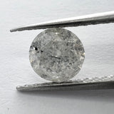 Salt and Pepper Round Brilliant  1.07ct 6.30x6.30x4.00mm SP1407