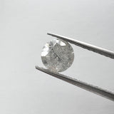 Salt and Pepper Round Brilliant  1.07ct 6.30x6.30x4.00mm SP1407