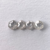 0.30cttw 4pc ~2.5mm Hexagon Shape Rosecut Parcel RUS154-2
