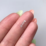 0.30cttw 4pc ~2.5mm Hexagon Shape Rosecut Parcel RUS154-2