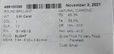IGI Certified 0.91ct I1-I Round Brilliant 5.94x6.03x3.90mm RR1333