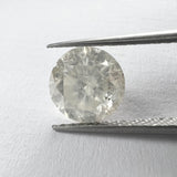 Silver Ice Round Brilliant 3.01ct 8.92x8.84x5.82mm IC1162
