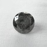 Salt and Pepper 2.30ct  Round Brilliant 8.38x8.36x5.09mm  SP1822