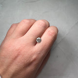 Salt and Pepper Round Brilliant  1.19ct 6.78x6.80x4.14mm SP1420