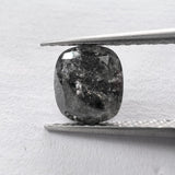 Salt and Pepper 1.95ct Oval Rosecut 7.90x7.03x3.73mm SP1457