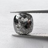 Salt and Pepper 1.95ct Oval Rosecut 7.90x7.03x3.73mm SP1457