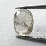 Grey Salt and Pepper 1.10ct Oval Rosecut 8.15x5.98x2.28mm GR1040