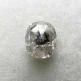 Salt and Pepper 0.81ct Oval Rosecut 6.61x5.62x2.60mm SP1464