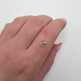 Salt and Pepper 0.81ct Oval Rosecut 6.61x5.62x2.60mm SP1464
