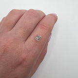 Salt and Pepper 0.80ct Oval Rosecut 6.71x5.72x2.50mm SP1463