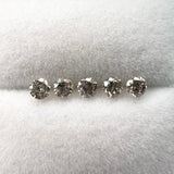 1.11cttw 5pc Round Brilliant Parcel 3.7mm CHML681