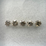 1.11cttw 5pc Round Brilliant Parcel 3.7mm CHML681