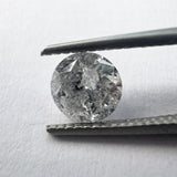 Salt & Pepper 1.02ct Round Brilliant 6.27x6.34x3.97mm SP2005