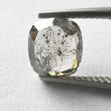 Salt and Pepper 1.58ct Cushion Rosecut Double Cut 7.54x6.86x3.00mm SP2012