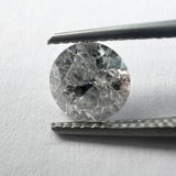 Salt & Pepper 1.23ct Round Brilliant 6.59x6.67x4.37mm SP1987