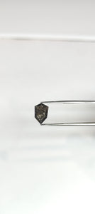 1.32ct Salt and Pepper Shield Shape Rosecut 10.65x7.05x2.10mm  SP8252