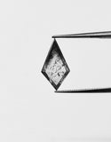 1.00ct Salt and Pepper Kite Rosecut  Measurements 12.3x6.25x1.95mm -  SP1075-5