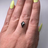 1.25ct  Salt and Pepper 10.90x6.10x3.20mm Kite Double Rosecut SP1075-3