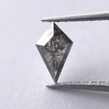 1.25ct  Salt and Pepper 10.90x6.10x3.20mm Kite Double Rosecut SP1075-3
