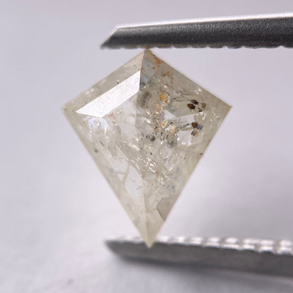 1.15ct Salt and Pepper 7.85x7.45x3.30mm Kite Rosecut DCGH-21