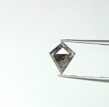 1.01ct Salt and Pepper 9.50x7.60x2.30mm Kite Rosecut SP1029-6