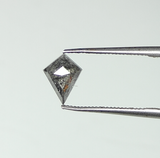 0.66ct Salt and Pepper 7.00x5.45x2.70mm Kite Rosecut SP1029-11