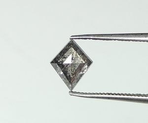 0.80ct  Salt and Pepper Kite  7.40x5.99x3.05mm Double Rosecut SP1029-13