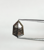 1.32ct Salt and Pepper Shield Shape Rosecut 10.65x7.05x2.10mm  SP8252