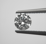 0.96ct 6.05x6.00x3.90mm Round Salt and Pepper Brilliant SP1948