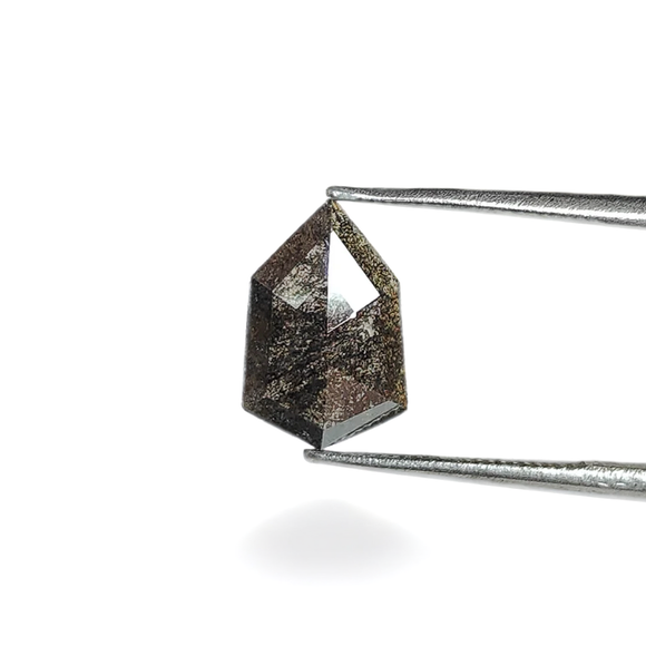 1.32ct Salt and Pepper Shield Shape Rosecut 10.65x7.05x2.10mm  SP8252