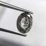 Salt and Pepper 0.88ct Oval Rosecut Double Cut 6.38 x 4.80 x 3.21 mm SP2116