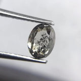 Salt and Pepper 0.88ct Oval Rosecut Double Cut 6.38 x 4.80 x 3.21 mm SP2116