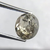 Salt and Pepper 1.89ct Oval Rosecut Double Cut 7.80 x 6.69 x 3.92 mm SP2108