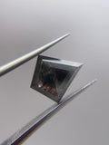 Salt and Pepper 1.36ct Kite Double Rosecut 10.30 x 9.05 x 2.45mm SP2201