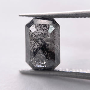 Salt and Pepper 0.85ct  Emerald cut   6.65x4.40x2.70mm  SP8254