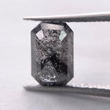 Salt and Pepper 0.85ct  Emerald cut   6.65x4.40x2.70mm  SP8254